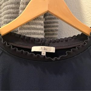 Tibi viscose navy blue blouse medium